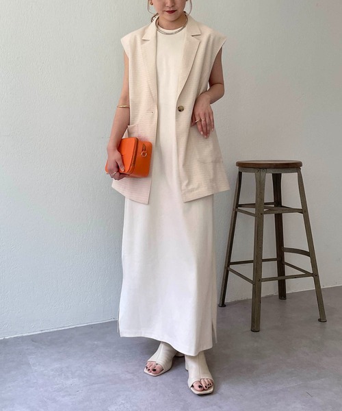 CAPRICIEUX LE'MAGE（カプリシューレマージュ）の「〈WEB限定〉バックオープンベスト（ベスト・レディース・ブラック/ホワイト系その他・FREE）」の16枚目の写真