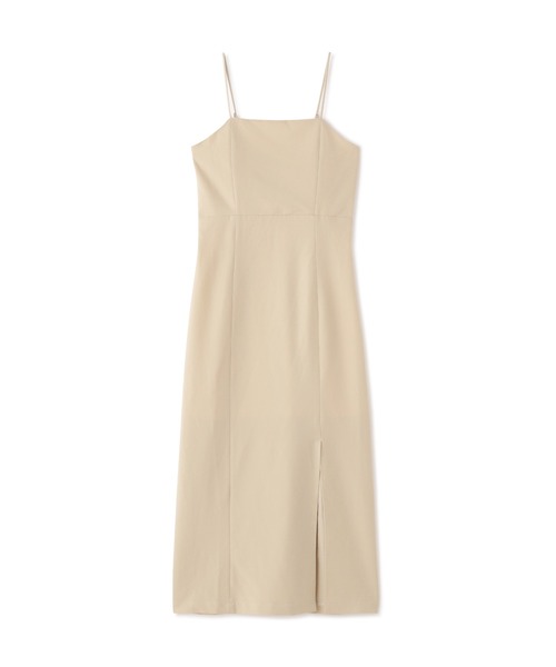 FREE'S MART（フリーズマート）の「フロントスリットキャミワンピース（ワンピース・レディース・ブラック/ベージュ/イエロー・SMALL/MEDIUM）」の20枚目の写真