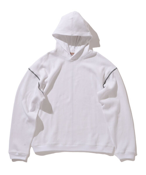 BEAMS LIGHTS（ビームスライツ）の「BEAMS LIGHTS / サーマル パーカ SOLOTEX(R)（パーカー・メンズ・ブラック/オフホワイト・SMALL/MEDIUM/LARGE）」の5枚目の写真