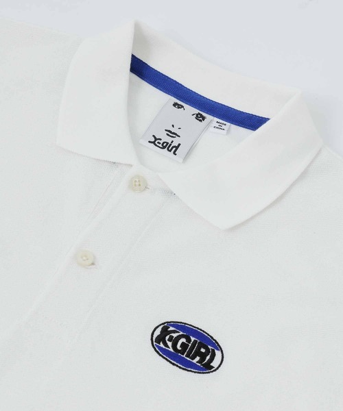 X-girl（エックスガール）の「BIG POLO SHIRT/ビッグシルエット