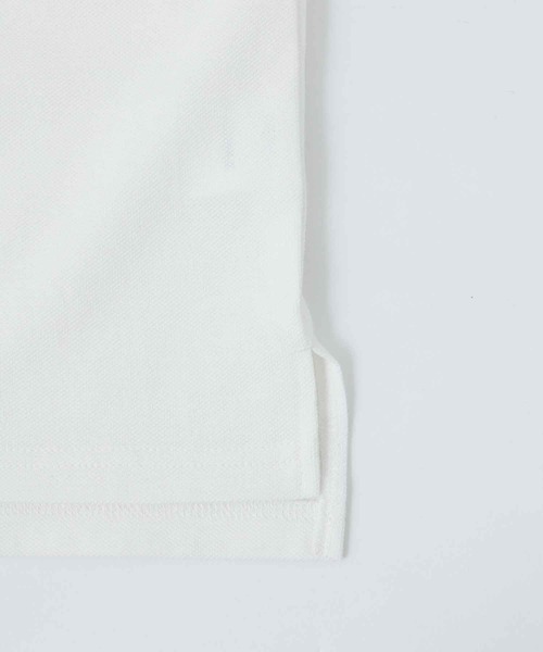 X-girl（エックスガール）の「BIG POLO SHIRT/ビッグシルエット　ポロシャツ（ポロシャツ・レディース・ホワイト/ブラック・S/M）」の4枚目の写真