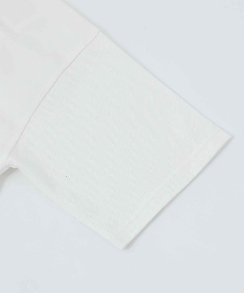 X-girl（エックスガール）の「BIG POLO SHIRT/ビッグシルエット　ポロシャツ（ポロシャツ・レディース・ホワイト/ブラック・S/M）」の5枚目の写真