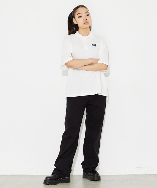 X-girl（エックスガール）の「BIG POLO SHIRT/ビッグシルエット