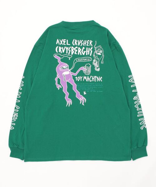 TOY　MACHINE（トイ　マシーン）の「【ムラサキスポーツ限定】TOY MACHINE/トイマシーン ビッグシルエット バックプリントロンT MTMFCLT2（Tシャツ/カットソー・メンズ・ホワイト/ブラック/グリーン・M/L/XL）」の7枚目の写真