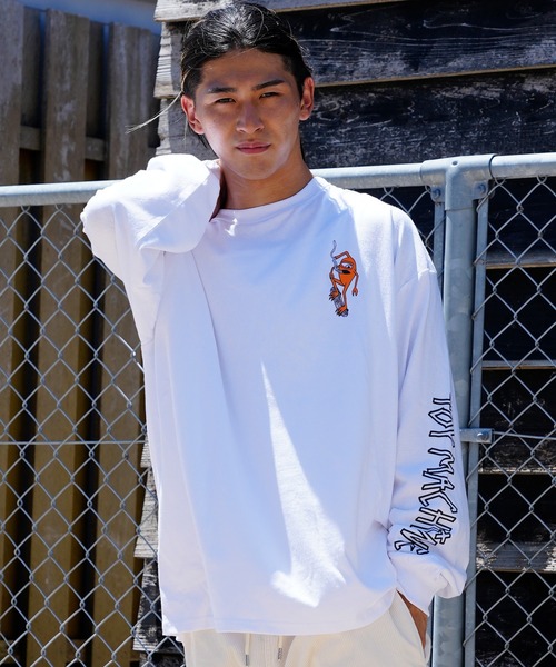 TOY　MACHINE（トイ　マシーン）の「【ムラサキスポーツ限定】TOY MACHINE/トイマシーン ビッグシルエット バックプリントロンT MTMFCLT2（Tシャツ/カットソー・メンズ・ホワイト/ブラック/グリーン・M/L/XL）」の2枚目の写真