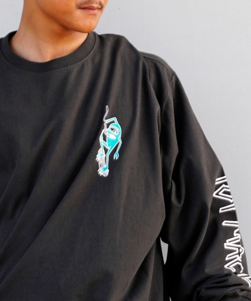TOY　MACHINE（トイ　マシーン）の「【ムラサキスポーツ限定】TOY MACHINE/トイマシーン ビッグシルエット バックプリントロンT MTMFCLT2（Tシャツ/カットソー・メンズ・ホワイト/ブラック/グリーン・M/L/XL）」の19枚目の写真