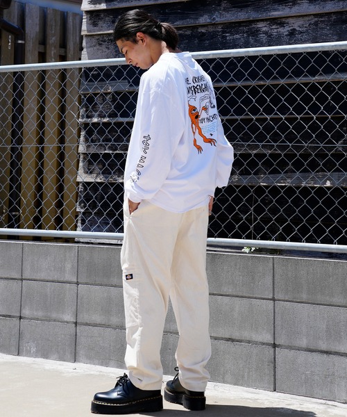TOY　MACHINE（トイ　マシーン）の「【ムラサキスポーツ限定】TOY MACHINE/トイマシーン ビッグシルエット バックプリントロンT MTMFCLT2（Tシャツ/カットソー・メンズ・ホワイト/ブラック/グリーン・M/L/XL）」の16枚目の写真