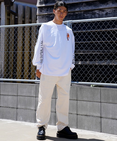 TOY　MACHINE（トイ　マシーン）の「【ムラサキスポーツ限定】TOY MACHINE/トイマシーン ビッグシルエット バックプリントロンT MTMFCLT2（Tシャツ/カットソー・メンズ・ホワイト/ブラック/グリーン・M/L/XL）」の13枚目の写真