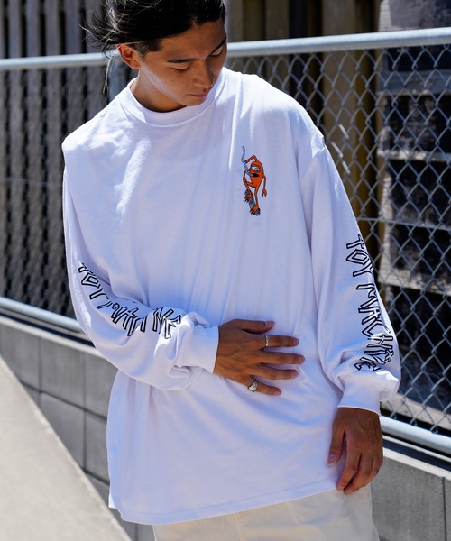 TOY　MACHINE（トイ　マシーン）の「【ムラサキスポーツ限定】TOY MACHINE/トイマシーン ビッグシルエット バックプリントロンT MTMFCLT2（Tシャツ/カットソー・メンズ・ホワイト/ブラック/グリーン・M/L/XL）」の9枚目の写真