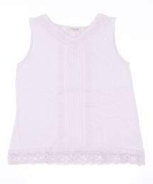 Samansa Mos2 | Vネックノースリレースカットソー(Tシャツ/カットソー)