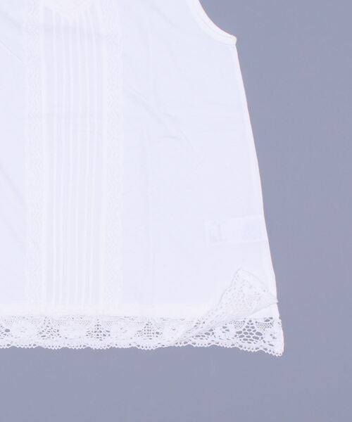 Samansa Mos2（サマンサ モスモス）の「Vネックノースリレースカットソー（Tシャツ/カットソー・レディース・オフホワイト/ブラック/ベージュ・ﾌﾘ-）」の5枚目の写真