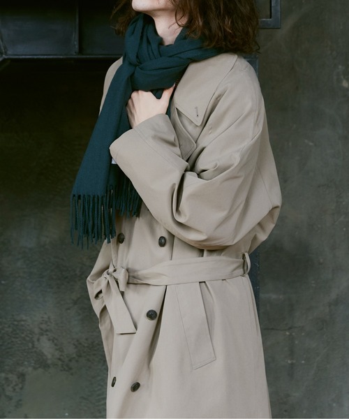 CASPER JOHN（キャスパージョン）の「Angora mix muffler/アンゴラミックスマフラー（マフラー・メンズ・キャメル/グリーン/チャコールグレー/ナチュラル・FREE）」の7枚目の写真