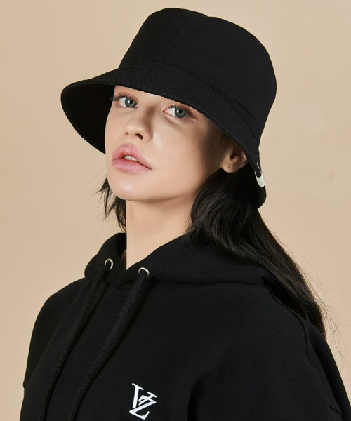 ★VARZAR★ Monogram Label Pigment Bucket Hat Black Monogram Label Round Bucket Hat Black - VARZAR | 60% - Asian