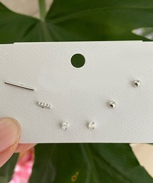 プチピアス3点セット　ポストSV925