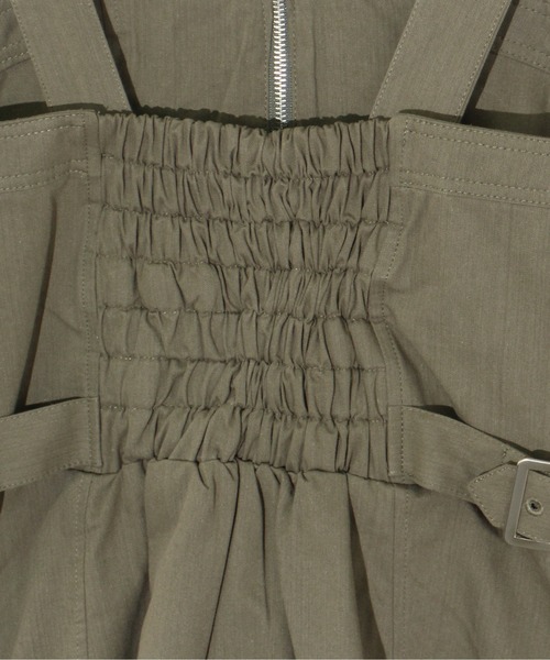 one way（ワンウェイ）の「ミリタリージャンスカ（ジャンパースカート・レディース・ライトグレー/ブラック/ダークグリーン・FREE）」の9枚目の写真