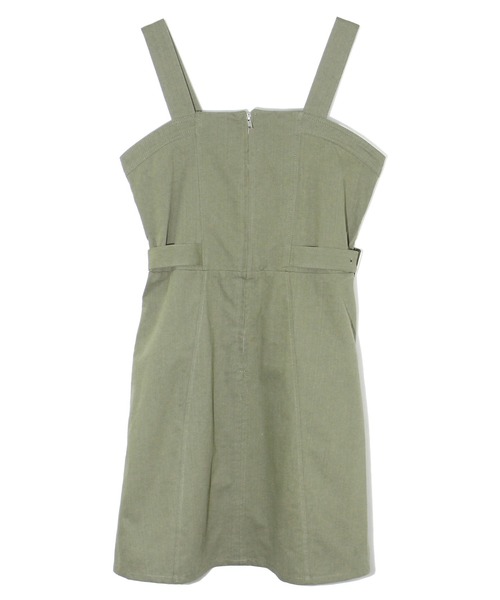 one way（ワンウェイ）の「ミリタリージャンスカ（ジャンパースカート・レディース・ライトグレー/ブラック/ダークグリーン・FREE）」の15枚目の写真