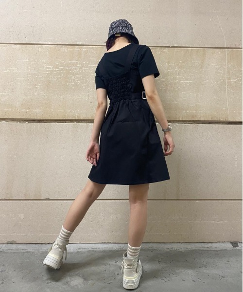 one way（ワンウェイ）の「ミリタリージャンスカ（ジャンパースカート・レディース・ライトグレー/ブラック/ダークグリーン・FREE）」の21枚目の写真