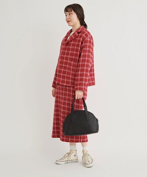 I am I in fact...(アイアムアイインファクト)の「DOBBY CHECK oji jacket(テーラードジャケット・レディース・ピンク/イエロー・FREE)」の22枚目の写真