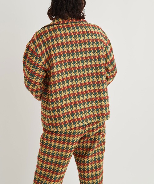 I am I in fact...(アイアムアイインファクト)の「DOBBY CHECK oji jacket(テーラードジャケット・レディース・ピンク/イエロー・FREE)」の5枚目の写真