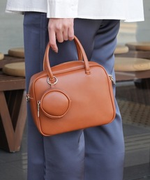 IAMUSE（アイアミューズ）の「スクエアボストンバッグ S0682【IAMUSE】（ショルダーバッグ・レディース）」