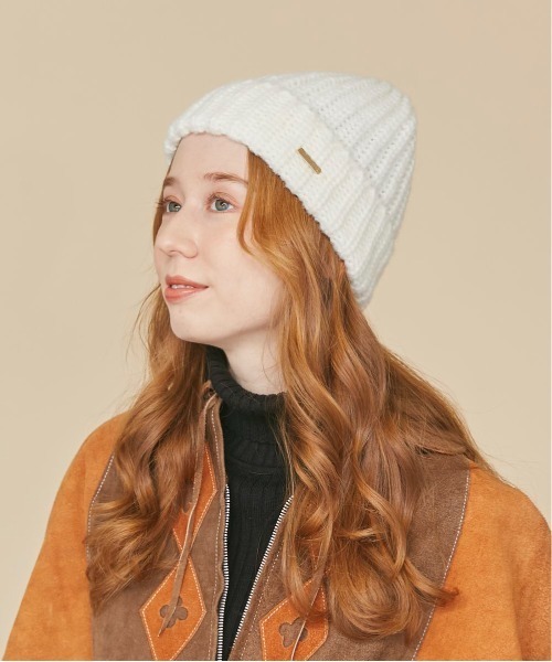 kaorinomori(カオリノモリ)の「kaorinomori エニーニット(ニットキャップ/ビーニー・レディース・ブラック/ホワイト/ピンク/ライトグリーン・FREE)」の6枚目の写真