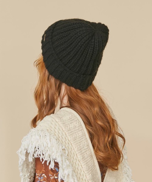 kaorinomori(カオリノモリ)の「kaorinomori エニーニット(ニットキャップ/ビーニー・レディース・ブラック/ホワイト/ピンク/ライトグリーン・FREE)」の12枚目の写真
