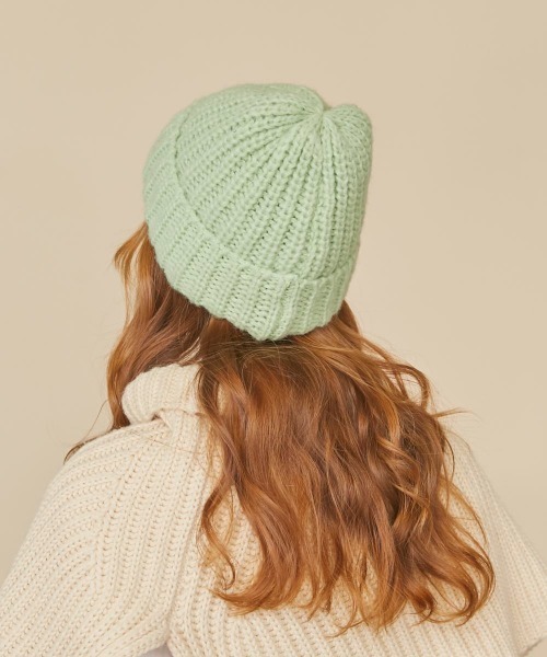 kaorinomori(カオリノモリ)の「kaorinomori エニーニット(ニットキャップ/ビーニー・レディース・ブラック/ホワイト/ピンク/ライトグリーン・FREE)」の17枚目の写真