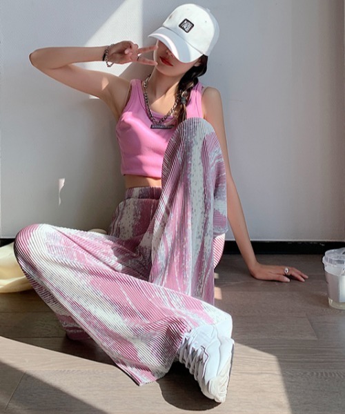 .KOM(ドットコム)の「A'GEM/9 × .kom『.kom/ドットケーオーエム』マルチカラー パターン グラデーション リラックス イージーパンツ(その他パンツ・レディース・A/B/C/D/E・S)」の7枚目の写真