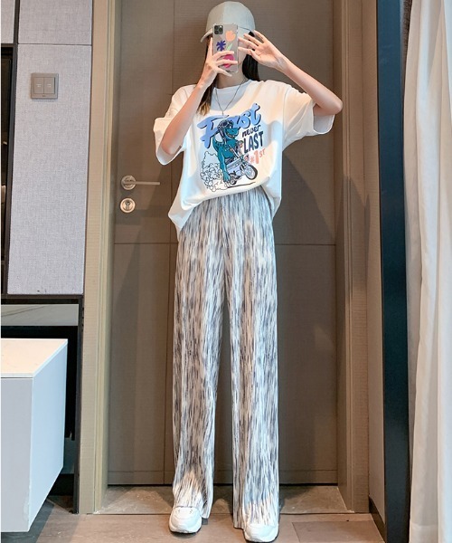 .KOM(ドットコム)の「A'GEM/9 × .kom『.kom/ドットケーオーエム』マルチカラー パターン グラデーション リラックス イージーパンツ(その他パンツ・レディース・A/B/C/D/E・S)」の15枚目の写真