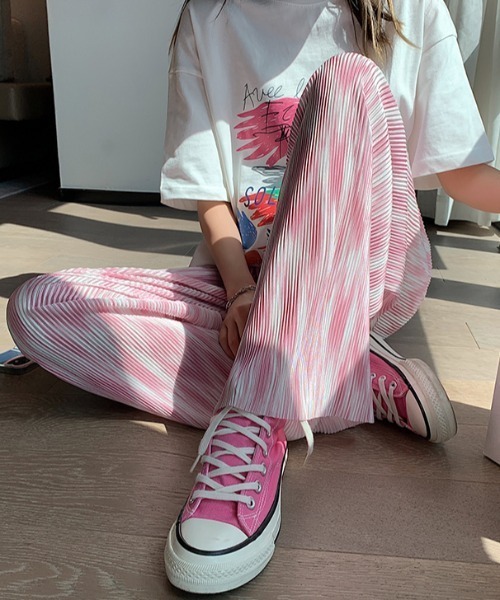 .KOM(ドットコム)の「A'GEM/9 × .kom『.kom/ドットケーオーエム』マルチカラー パターン グラデーション リラックス イージーパンツ(その他パンツ・レディース・A/B/C/D/E・S)」の18枚目の写真