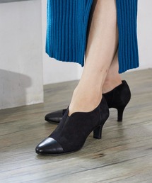 Riz raffinee（リズラフィーネ）の「【全天候対応】ポインテッドトゥブーティーパンプス（ブーツ・レディース）」