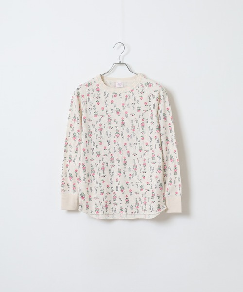JEMORGAN（ジェーイーモーガン）の「JEMORGAN ワッフル花柄ラグランロングスリーブＴ（パック入り）（Tシャツ/カットソー・レディース・ホワイト/杢グレー/ナチュラル・FREE/F）」の12枚目の写真