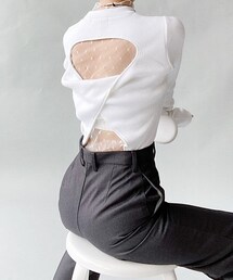 Charles Chaton | フラワーシアータートル(Tシャツ/カットソー)