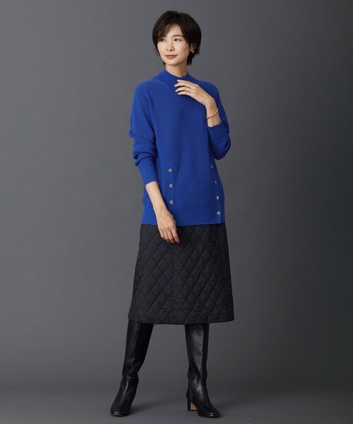 J.PRESS(ジェイプレス)の「【洗える】SEMI WORSTED ハイネック ニット(ニット/セーター・レディース・ブルー系/ブラウン系/ネイビー系/グレー系・MEDIUM/LARGE)」の8枚目の写真