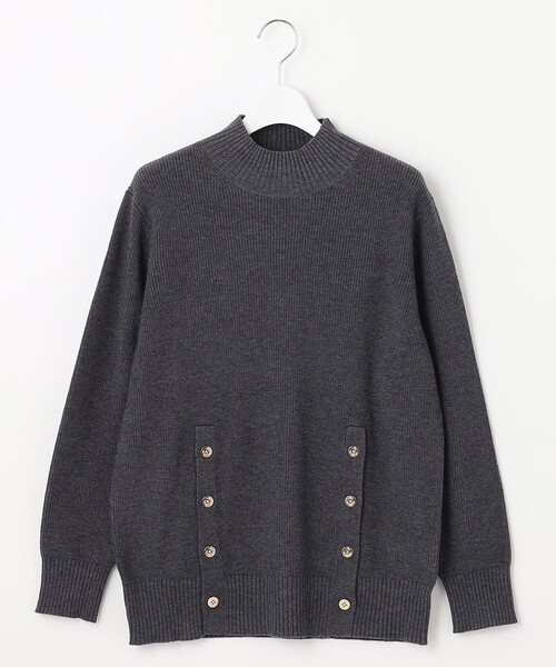 J.PRESS(ジェイプレス)の「【洗える】SEMI WORSTED ハイネック ニット(ニット/セーター・レディース・ブルー系/ブラウン系/ネイビー系/グレー系・MEDIUM/LARGE)」の11枚目の写真