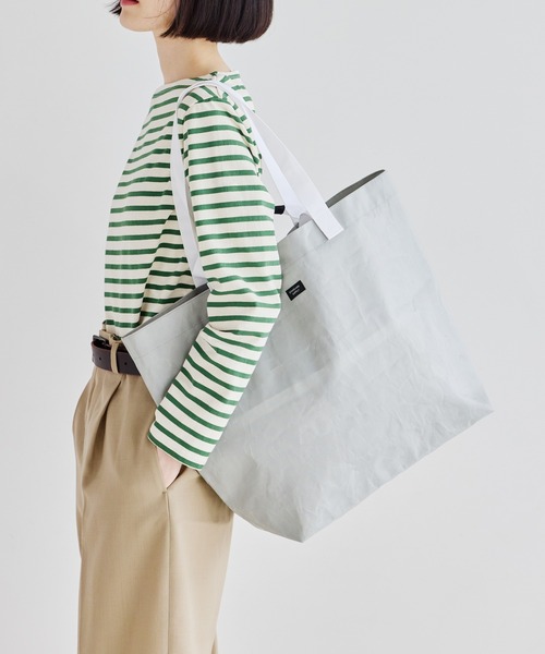 STANDARD SUPPLY(スタンダードサプライ)の「スタンダードサプライ / SAIL セイル / 2 HANDLE TOTE 2ハンドルトート(トートバッグ・レディース・ブラック/ホワイト/グレー・FREE)」の3枚目の写真
