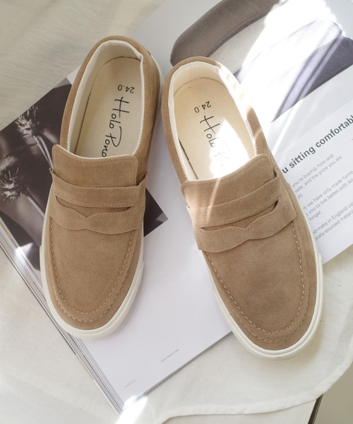 AmiAmi(アミアミ)の「ローファースリッポン(スニーカー・レディース・ブラック/ベージュ・22.5cm/23cm/23.5cm/24cm/24.5cm/25cm)」の22枚目の写真