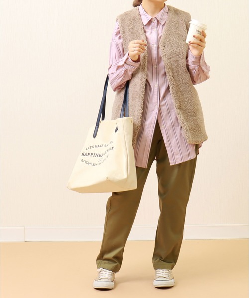 libelle more（リベル モア）の「ボアベスト（ベスト・レディース・ブラック/カーキ/モカ/グレイッシュベージュ・M/L）」の18枚目の写真