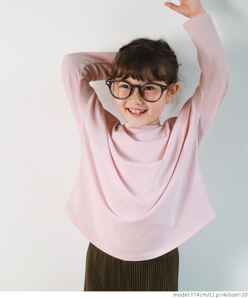 coca（coca）（コカ）の「キッズ カットソー ドルマンスリーブ ロンT（Tシャツ/カットソー・キッズ・ブラック/ライトピンク/ライトベージュ・100/110/120/130）」の10枚目の写真