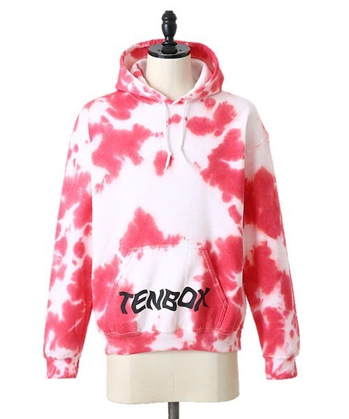 TENBOX（テンボックス）の「TENBOX / テンボックス：T TIGHT DIE HOODIE：T-TIGHT-DIE-HOODIE[ARK]（パーカー・メンズ・ピンク系その他・M）」の9枚目の写真
