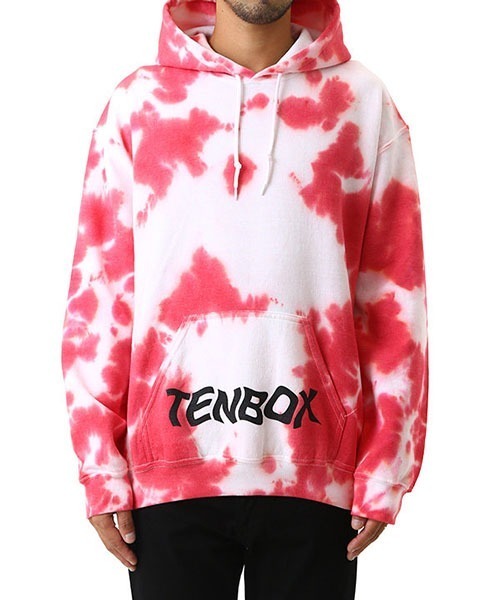TENBOX（テンボックス）の「TENBOX / テンボックス：T TIGHT DIE HOODIE：T-TIGHT-DIE-HOODIE[ARK]（パーカー・メンズ・ピンク系その他・M）」の4枚目の写真