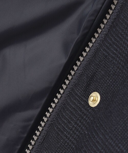 ハウンドトゥース&グレンチェックロングダウンコート