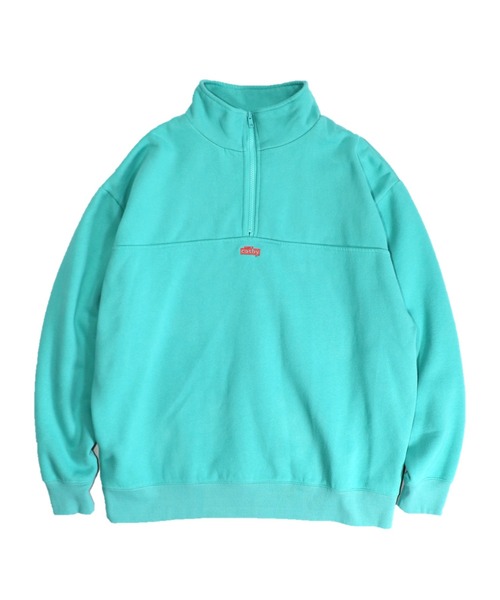 C.E.L.STORE(セルストア)の「GERRY COSBY/ジェリーコスビー EMB LOGO STAND QUARTER ZIP SWEAT刺繍ロゴスタンドクォータージップスウェットユニセックス(スウェット・メンズ・ピンク/イエロー/ライトグリーン・FREE/LARGE/MEDIUM)」の2枚目の写真