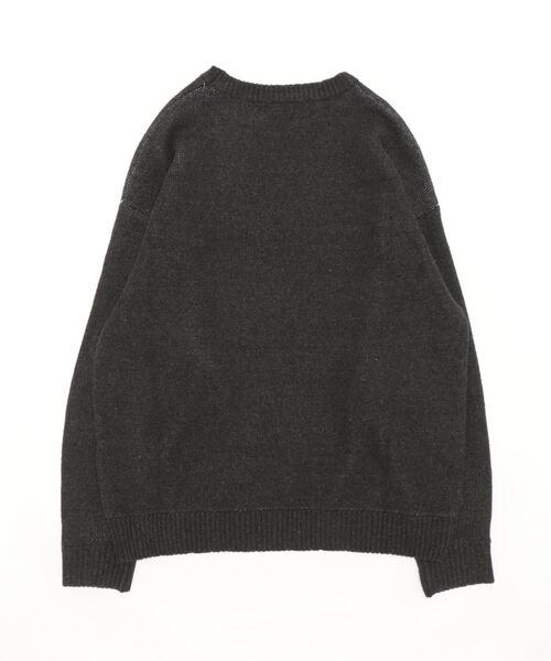 coca（coca）（コカ）の「メンズジャガードロゴニットトレーナー（ニット/セーター・メンズ・チャコールグレー/グレー・M/L/XL）」の3枚目の写真