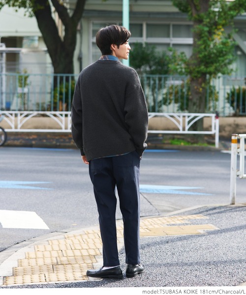 coca（coca）（コカ）の「メンズジャガードロゴニットトレーナー（ニット/セーター・メンズ・チャコールグレー/グレー・M/L/XL）」の15枚目の写真