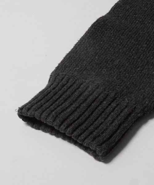 coca（coca）（コカ）の「メンズジャガードロゴニットトレーナー（ニット/セーター・メンズ・チャコールグレー/グレー・M/L/XL）」の6枚目の写真