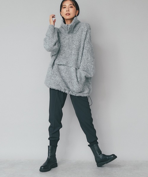 RIVE DROITE（リヴドロワ）の「大人のリラックス感を演出/裾リブジョガーパンツ（その他パンツ・レディース・オフホワイト/ブラック・36/38）」の16枚目の写真