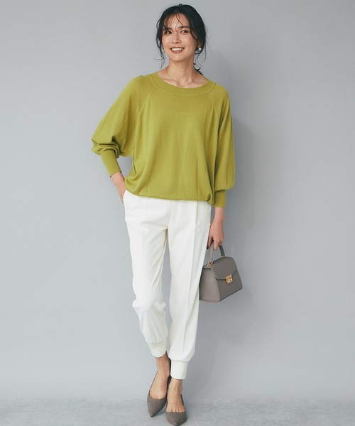 RIVE DROITE（リヴドロワ）の「大人のリラックス感を演出/裾リブジョガーパンツ（その他パンツ・レディース・オフホワイト/ブラック・36/38）」の19枚目の写真