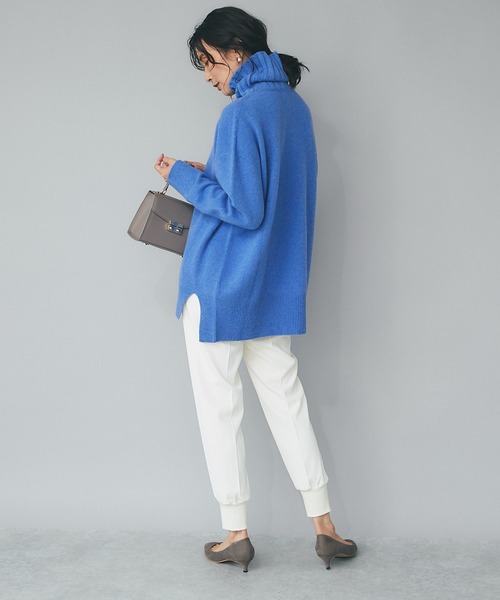 RIVE DROITE（リヴドロワ）の「大人のリラックス感を演出/裾リブジョガーパンツ（その他パンツ・レディース・オフホワイト/ブラック・36/38）」の15枚目の写真