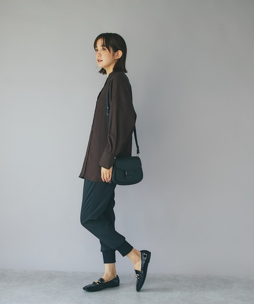 RIVE DROITE（リヴドロワ）の「大人のリラックス感を演出/裾リブジョガーパンツ（その他パンツ・レディース・オフホワイト/ブラック・36/38）」の22枚目の写真